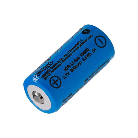 Pile pour lampe walther 18350 li-ion 900 mah 