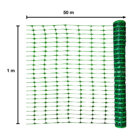 Filet de chantier, protection, signalisation, 1 x 50 m 