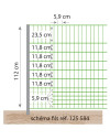 Filet électrifiable, 1,12 m - 50m , pour volaille BEAUMONT 