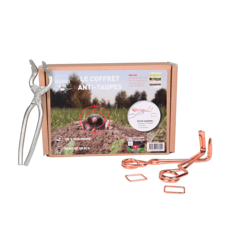 Kit 8 pièges à taupes putange TRAPPERS&CO 