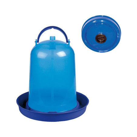 Abreuvoir bleu transparent 8L 