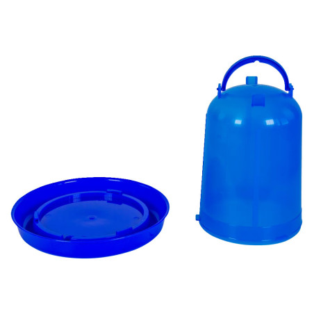 Abreuvoir bleu transparent 5L 