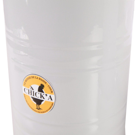 Abreuvoir en métal gris, 5 L 