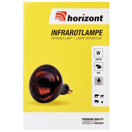 Ampoule infrarouge IR 250 W rouge 