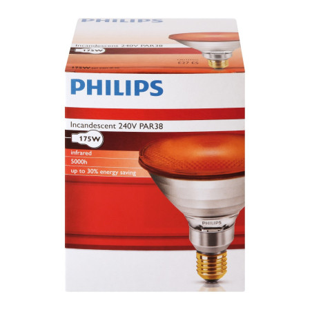 Ampoule PHILIPS IR/PAR rouge 175W 