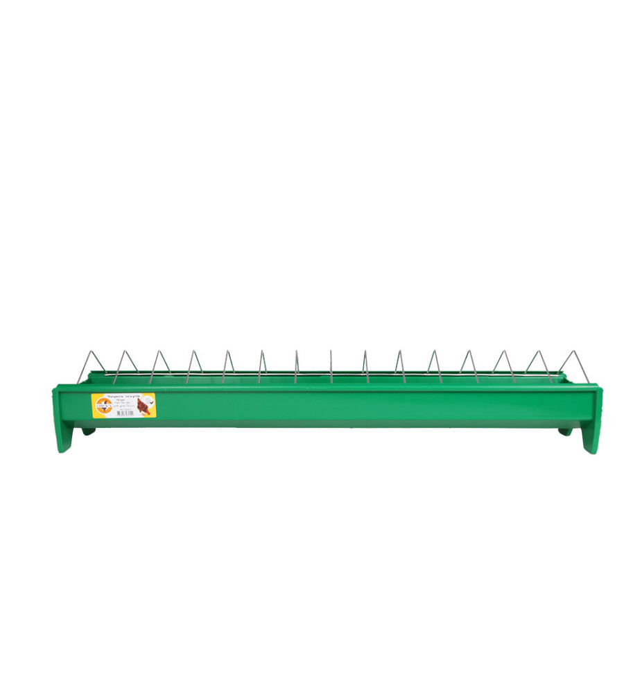 Mangeoire à grille en plastique pour poulets, 75 cm 