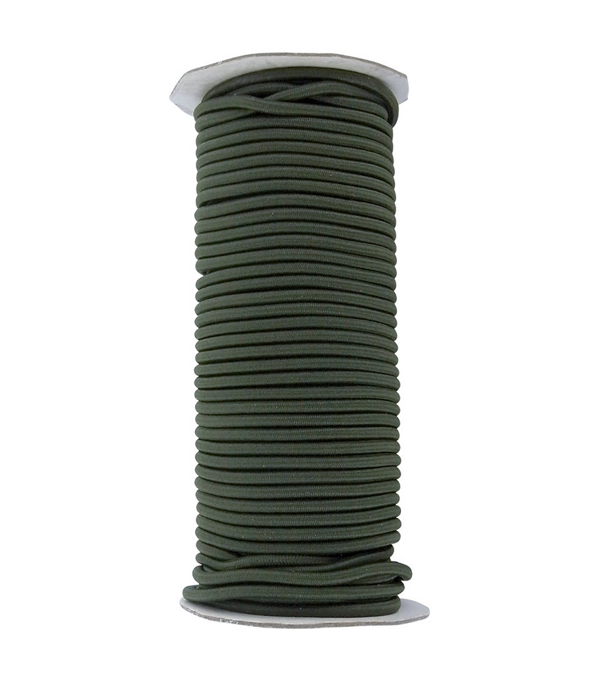 Elastique a appelants 4mm par 25 m olive Fuzyon 