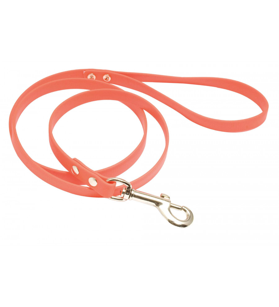 Laisse 1,20 m Biothane orange fluo pour chien - Country 