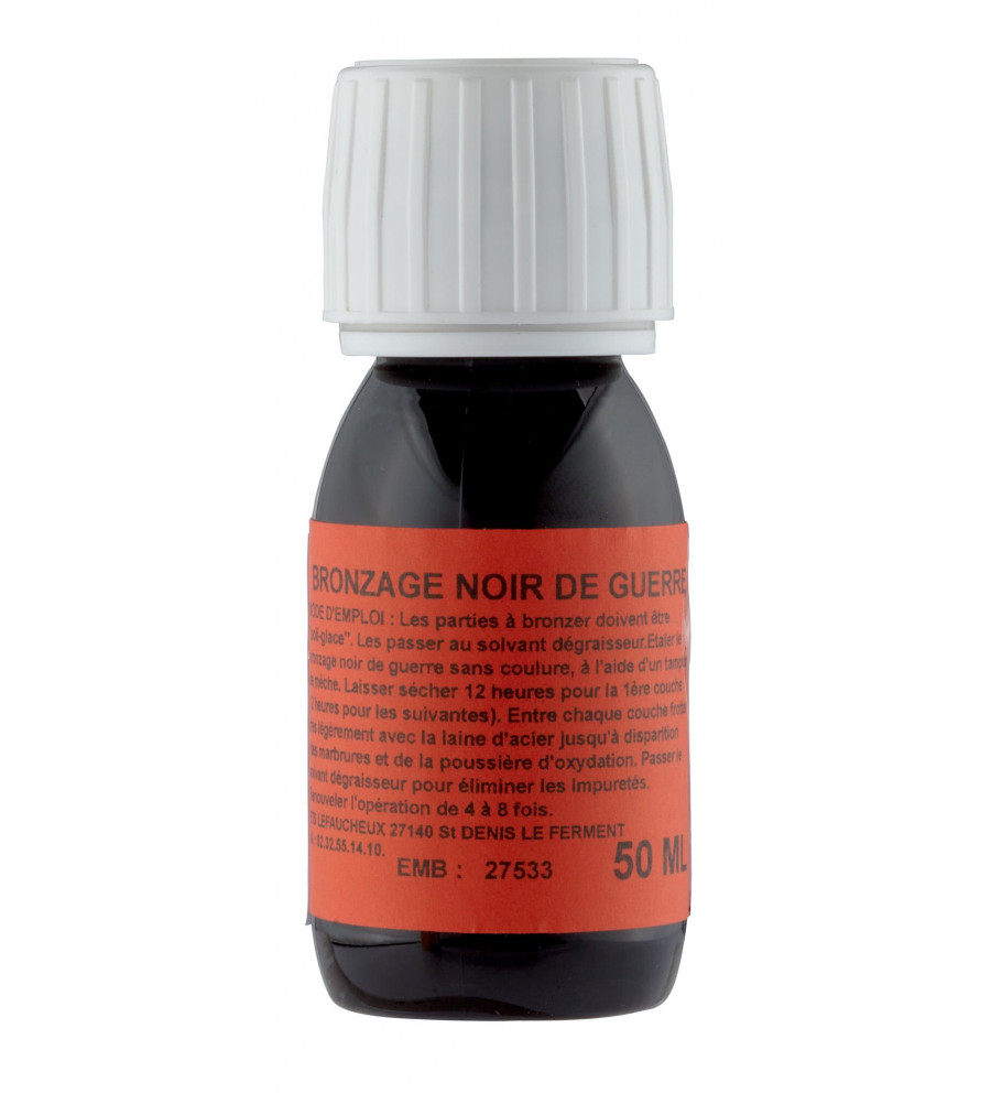 Bronzage noir de guerre Lefaucheux en 50 ml 