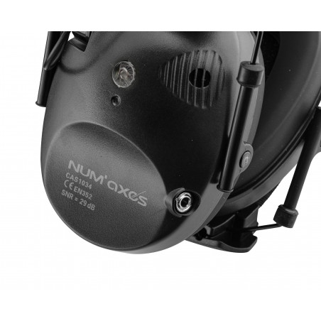 Casque antibruit électronique NUM'AXES CAS1034 Noir 