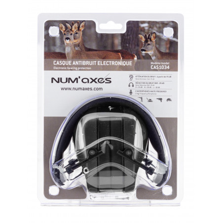 Casque antibruit électronique NUM'AXES CAS1034 Noir 