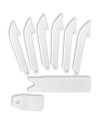 Lames de rechange pour couteau Accusharp Razor 8,9 cm x6
