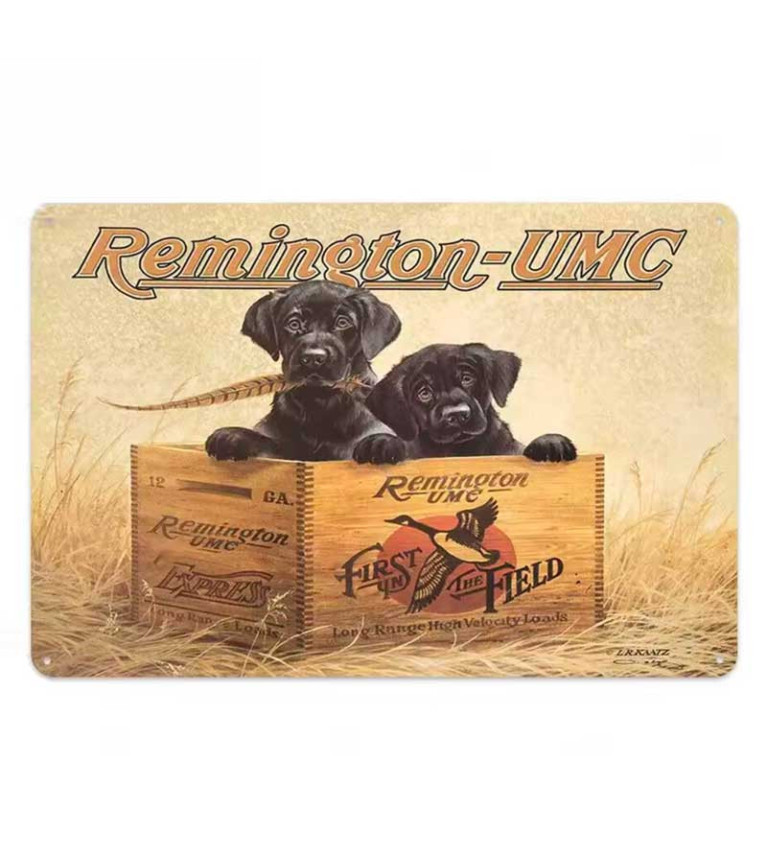 Plaque décorative métal Remington Labrador