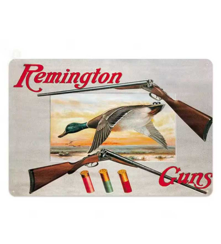 Plaque décorative métal Remington colvert