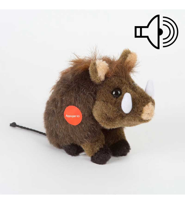 Peluche Sanglier sonore