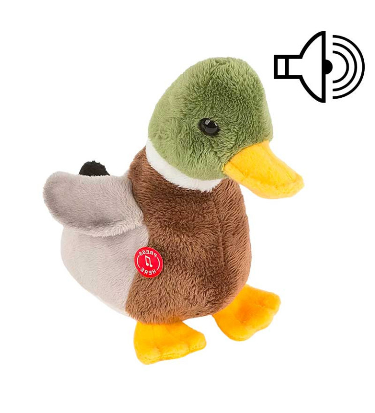 Peluche canard sonore