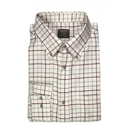 Chemise chasse carreaux bordeaux Jack Pyke 