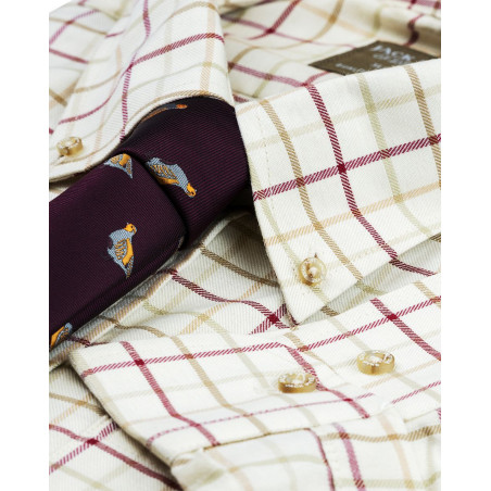 Chemise chasse carreaux bordeaux Jack Pyke 