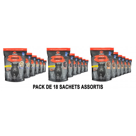 PACK 3 arômes - Attractif BLACK FIRE Invisible pour sanglier 