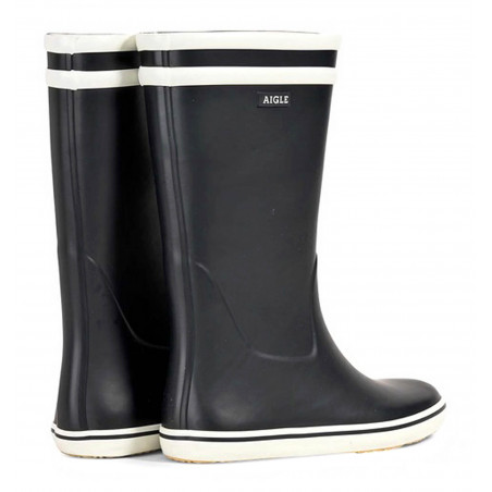 Bottes AIGLE MALOUINE 2 MARINE/BLANC 