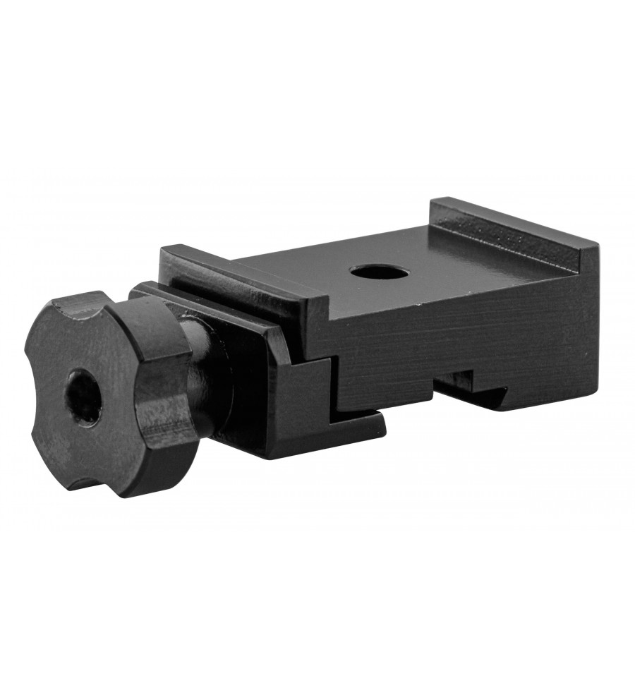 Pied aluminium monobloc à rail de 11mm pour compensateur. 