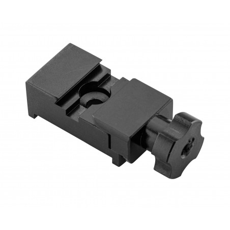 Pied aluminium monobloc à rail de 11mm pour compensateur. 