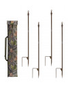 4 Piquets Super Hide pour Filet de camouflage Jack Pyke. 