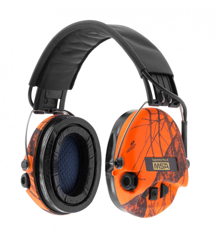 Casque audio amplifié MSA SUPREME PRO X Camo Orange 