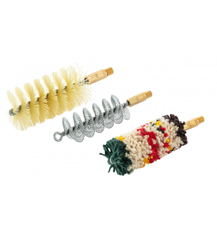 Set de trois brosses spirales pour armes à canon lisse 