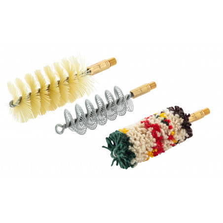 Set de trois brosses spirales pour armes à canon lisse 