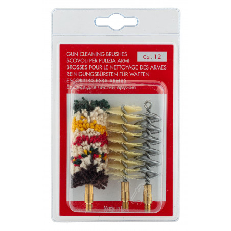 Set de trois brosses spirales pour armes à canon lisse 