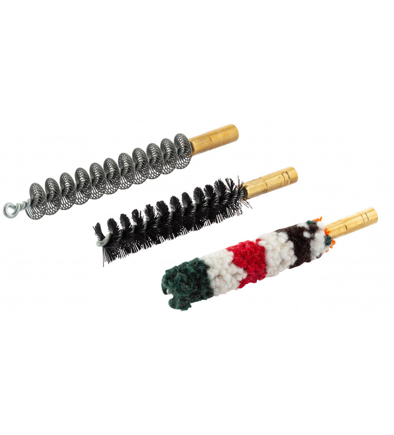 Set de trois brosses spirales pour armes à canon lisse 