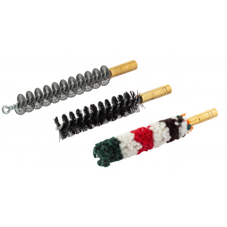 Set de trois brosses spirales pour armes à canon lisse 