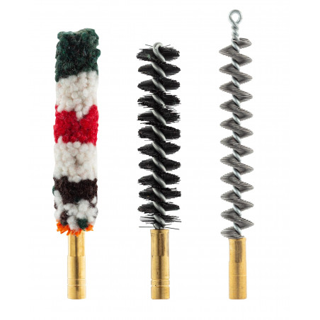 Set de trois brosses spirales pour armes à canon lisse 