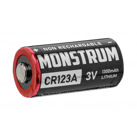 Piles Monstrum CR123A 3V - sachet de 2 