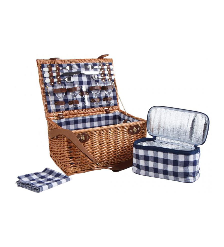 Valise pique-nique isotherme 4 personnes (porcelaine) 