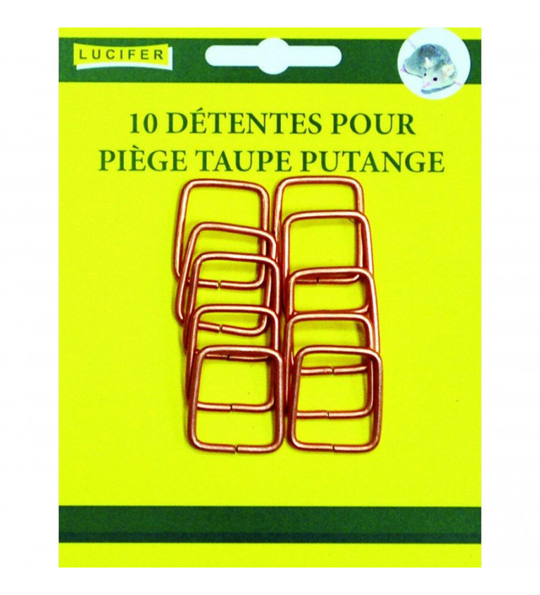 Détentes pour pièges à taupe (par 10) 