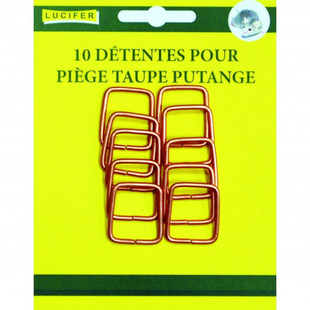 Détentes pour pièges à taupe (par 10) 