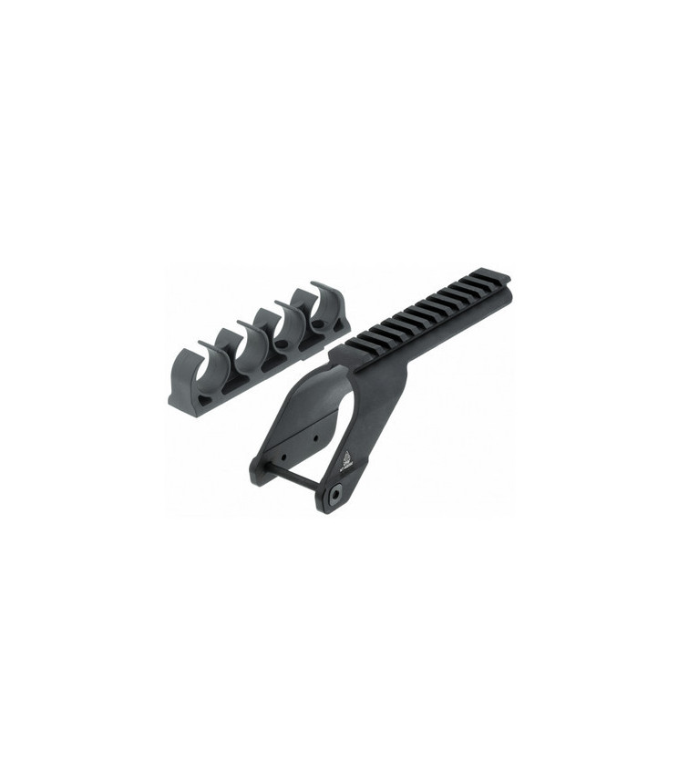 Rail Picatinny et porte cartouches pour Maverick 88 / Mossberg 500 - 590 - UTG 