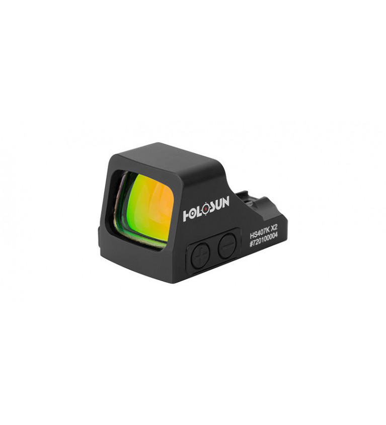 Point rouge Holosun Reflex 407K X2 - Dot 6 MOA rouge 