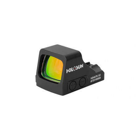 Point rouge Holosun Reflex 407K X2 - Dot 6 MOA rouge 