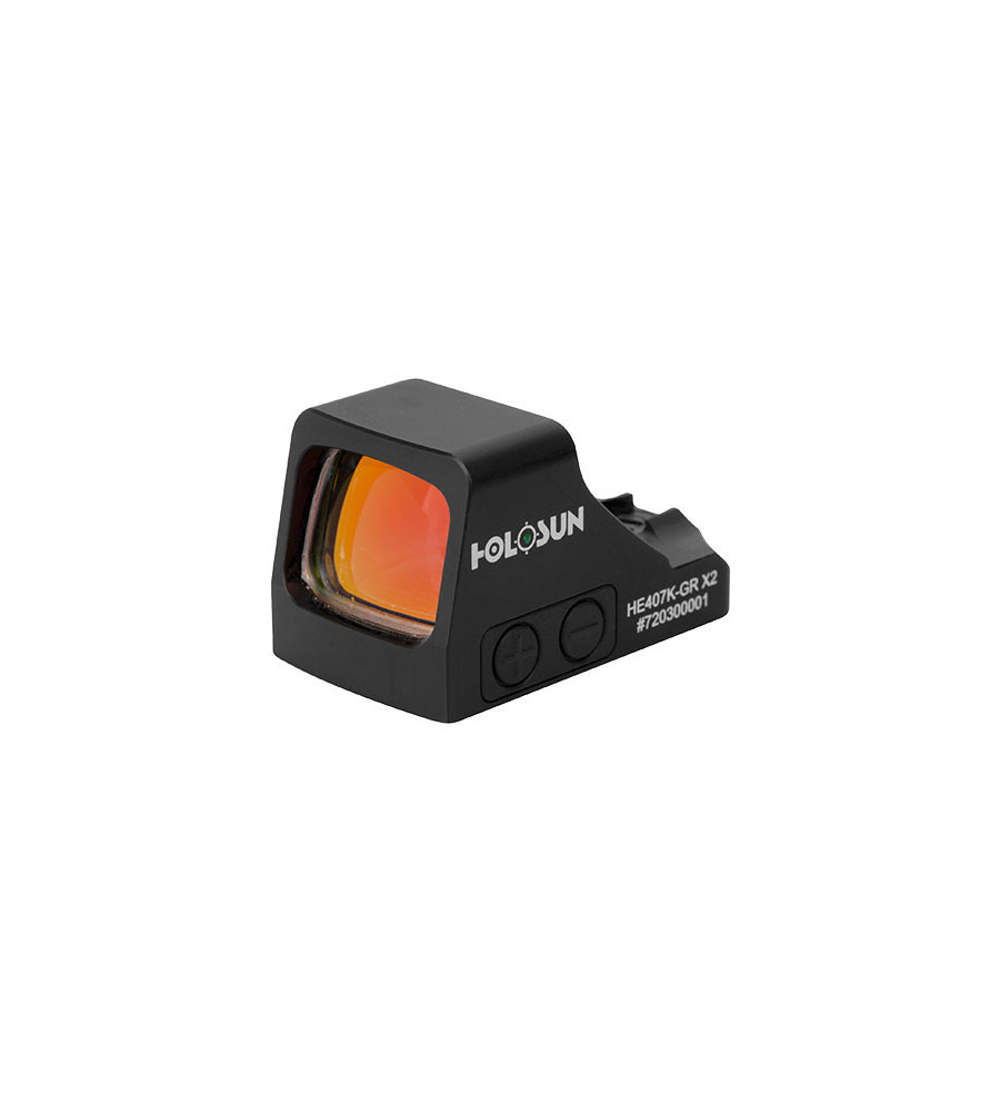 Point rouge Holosun Reflex 407K X2 - Dot 6 MOA vert 