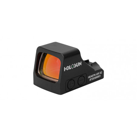 Point rouge Holosun Reflex 407K X2 - Dot 6 MOA vert 