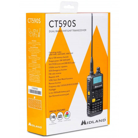 Radio Midland VHF/UHF CT590 S 5W 