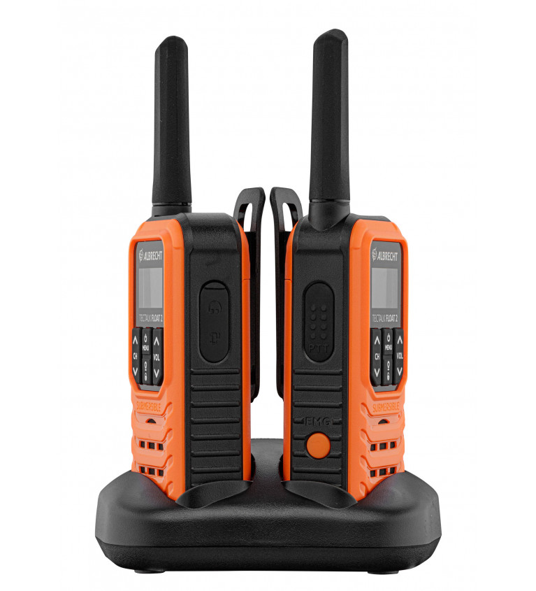 Pack 2 radios Albrecht Tectalk Float 2 PMR446 orange 