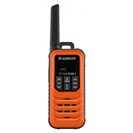 Pack 2 radios Albrecht Tectalk Float 2 PMR446 orange 