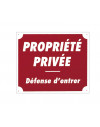 Panneau ''Propriété privée'' 30 x 25 cm 