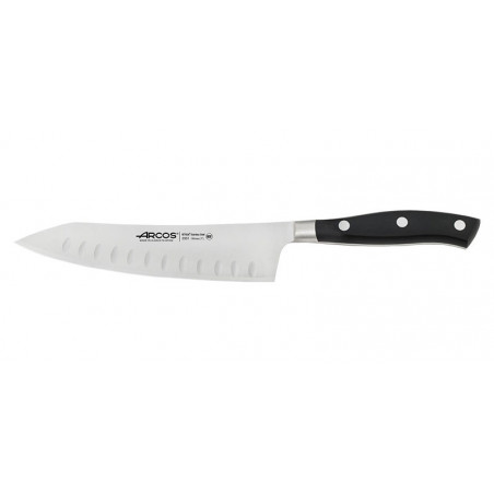 Couteaux de découpe Arcos Rocking Santoku - Riviera Noir 18 cm 