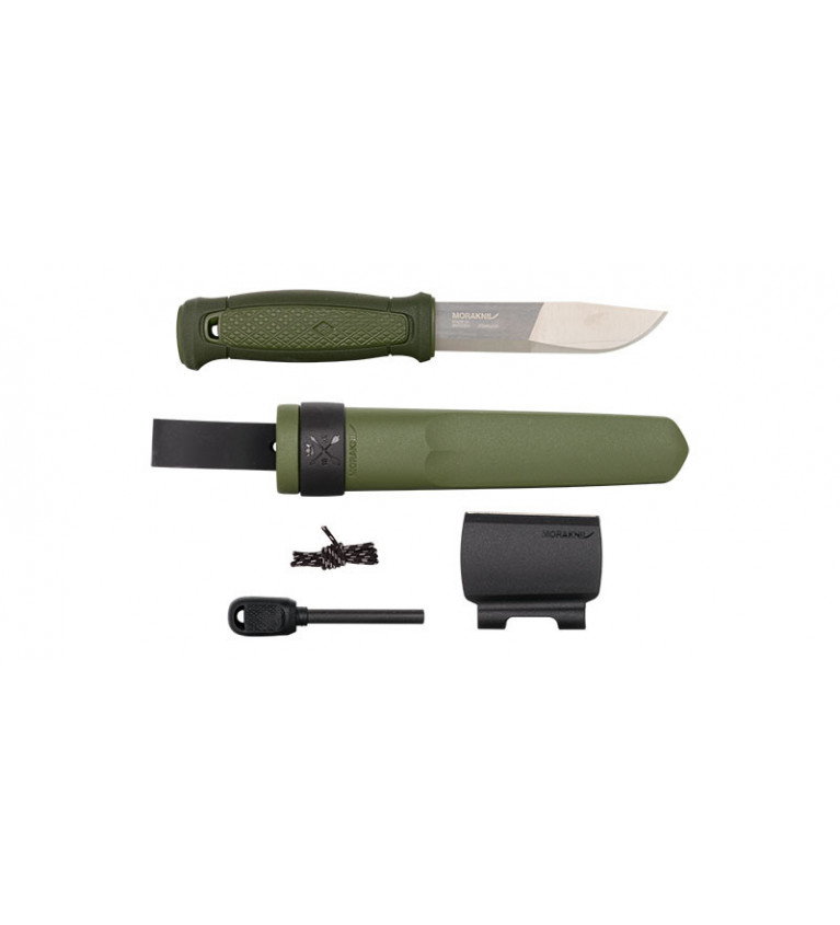 Couteau Morakniv Kansbol avec Kit de survie - Vert 10,9 cm 