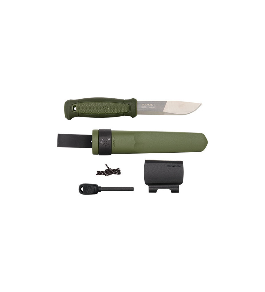 Couteau Morakniv Kansbol avec Kit de survie - Vert 10,9 cm 